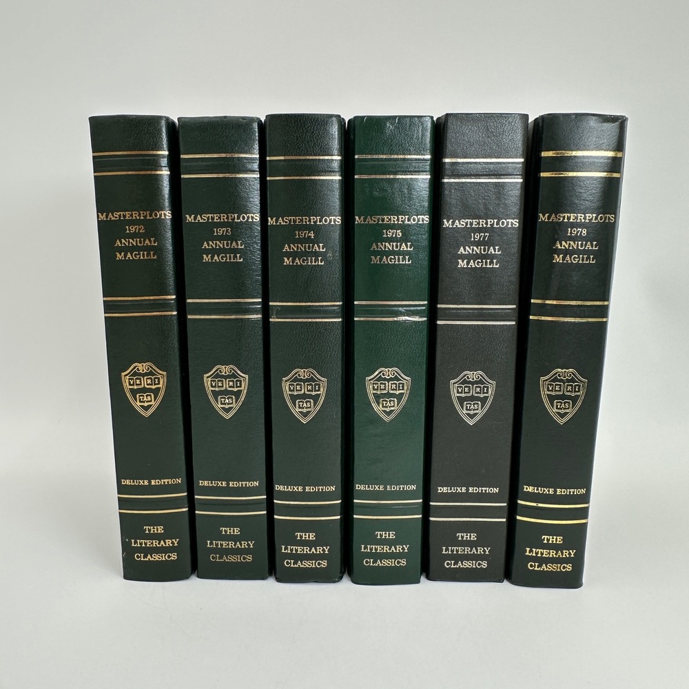 Salem Press Masterplots Annual Magill Books OS Green 6 Vol Deluxe Edition 1970s